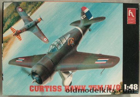 Hobby Craft 1/48 Hawk 75 M/N/O - Chinese Air Force / Thailand / Argentina 1943 or 1947, HC1557 plastic model kit